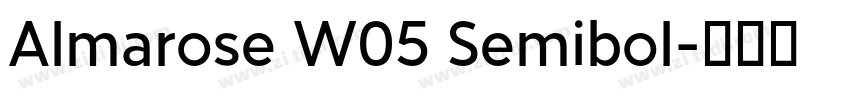 Almarose W05 Semibol字体转换